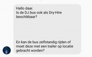 Bieden wij de DJBus ook Dry hire aan?
